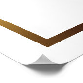 Goud en wit - 16 Zitkuur Poster (Hoek)