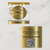 Goud en wit, aangepast Visitekaartje (Voorkant / Achterkant)