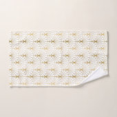 Goud en wit Art Deco 2-patroon Bad Handdoek (Handdoek)