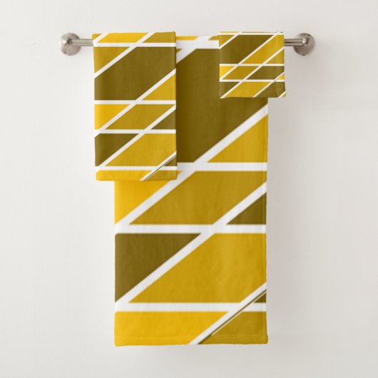 Goud en wit bad handdoek (Insitu)