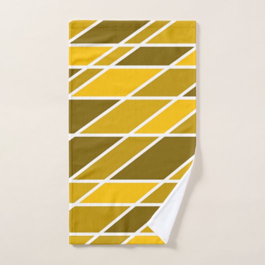 Goud en wit bad handdoek (Handdoek)