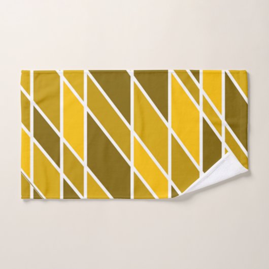 Goud en wit bad handdoek (Handdoek)