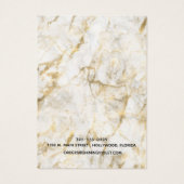 Goud en wit beeldscherm met oormerking en Ketting Visitekaartje (Achterkant)