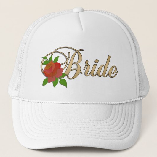 Goud en wit bruin PET met Roos (Voorkant)