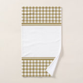 Goud en wit buffelkarotje bad handdoek (Handdoek)