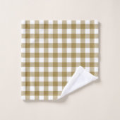 Goud en wit buffelkarotje bad handdoek (Wasdoekje)