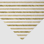 Goud en wit Chique Chevron Tissuepapier (Detail)