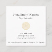 Goud en wit eenvoudig Visitekaartje (Achterkant)