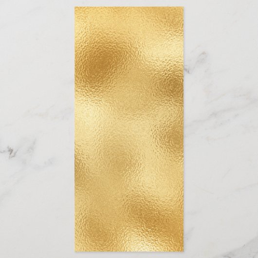 Goud en wit Elegant Menu Glam Bruiloft Partij (Achterkant)