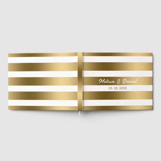 Goud en wit gastenboek (Volledig)