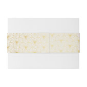 Goud en wit geometrische art deco uitnodigingen wikkel (Achterkant Voorbeeld)