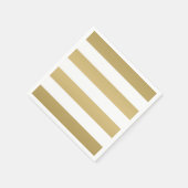 Goud en wit gestreepte partij servetten (Hoek)
