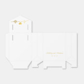 Goud en wit I Wedding for Box Bedankdoosjes (Uitgevouwen)