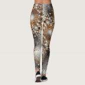 goud en wit "Ik ben gezegend" Leggings (Achterkant)