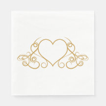 Goud en Wit Liefde Hart Wedding Party Glam