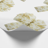 Goud en Wit Lintjes Inpakpapier (Hoek)