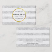 Goud en wit | Luxueus Visitekaartje (Voorkant / Achterkant)