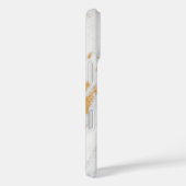 Goud en wit marmer Patroon Persoonlijke naam Case-Mate iPhone Case (Achterkant / Rechts)