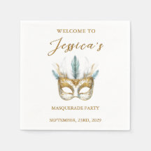 Goud en wit masker Masquerade Party Verjaardag