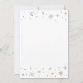 Goud en wit | Modern Chic 90th Birthday Party Kaart (Achterkant)