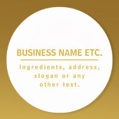 Goud en wit multifunctioneel sticker