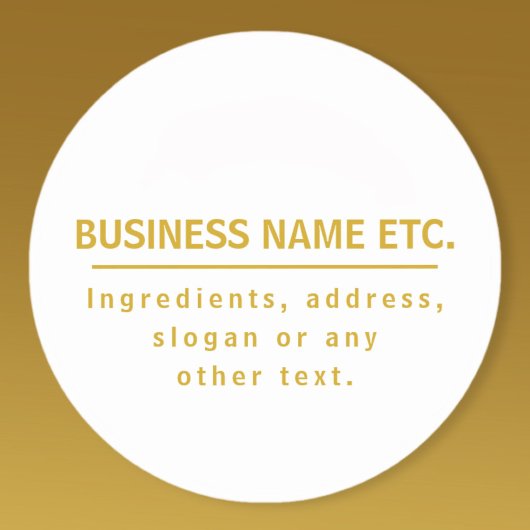 Goud en wit multifunctioneel sticker