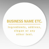 Goud en wit multifunctioneel sticker