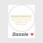 Goud en wit multifunctioneel sticker (Vel)