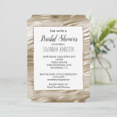 Goud en wit Ombre Zebra Animal Vrijgezellenfeest Kaart (Staand voorkant)