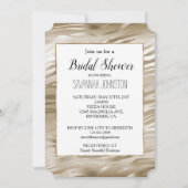 Goud en wit Ombre Zebra Animal Vrijgezellenfeest Kaart (Voorkant)