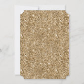 Goud en wit Ombre Zebra Dierenprint Kaart (Achterkant)