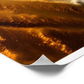 Goud en wit orkaan poster (Hoek)