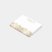 Goud en wit  Paisley Kant Post-it® Notes (Schuin)