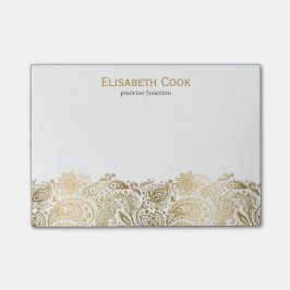 Goud en wit  Paisley Kant Post-it® Notes