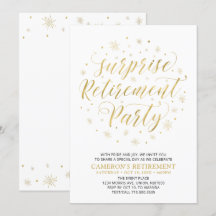 Goud en wit | Pensioneringspartij voor moderne ond