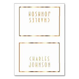 Goud en wit - Place Cards Kaart
