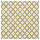 Goud en wit rooster stof (Swatch)