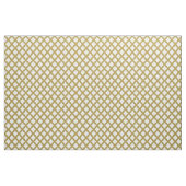 Goud en wit rooster stof (Fat Quarter)