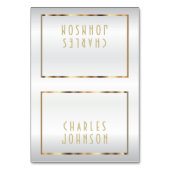 Goud en Wit Satijn - Plaatskaarten Kaart (Voorkant)