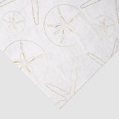 Goud en Wit - Strand, Nautisch Tissuepapier (Detail)