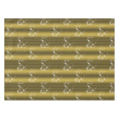 Goud en wit zwijn Kerstmis Tafelkleed (Voorkant (Horizontaal))