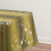 Goud en wit zwijn Kerstmis Tafelkleed (Voorbeeld)