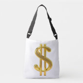 Goud en witgoedzak crossbody tas (Voorkant)