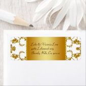Goud en without - bruiloft etiket (Insitu)