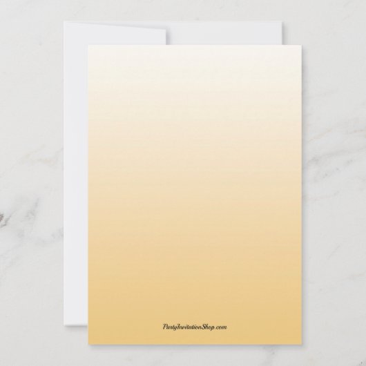 Goud en witte ballonnen Uitnodigingen Eve Nieuwjaa (Achterkant)