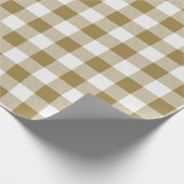 Goud en witte buffels cadeaupapier (Hoek)