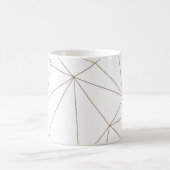 Goud en witte geometrische Mix & Match mok (Center)