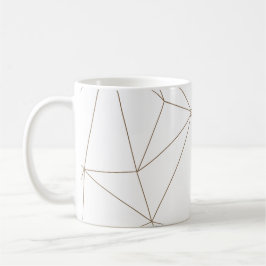 Goud en witte geometrische Mix & Match mok