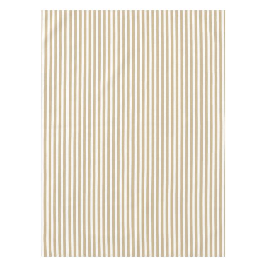 Goud en witte kerstsnoepriemen tafelkleed (Voorkant)