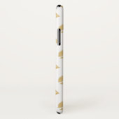 Goud en witte Kissable Lips Case-Mate iPhone Case (Achterkant / rechts)